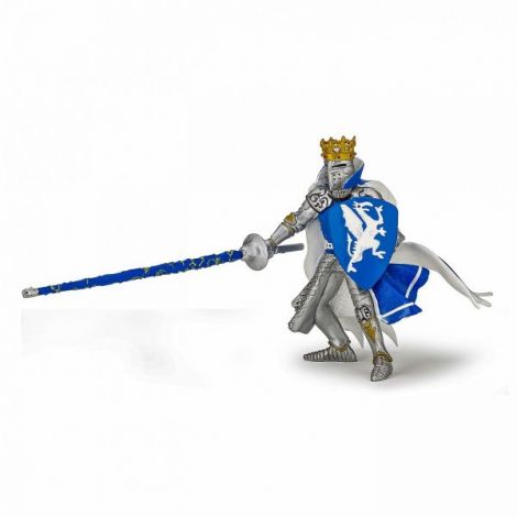 Papo Rege Dragon Albastru - Figurină Medievală