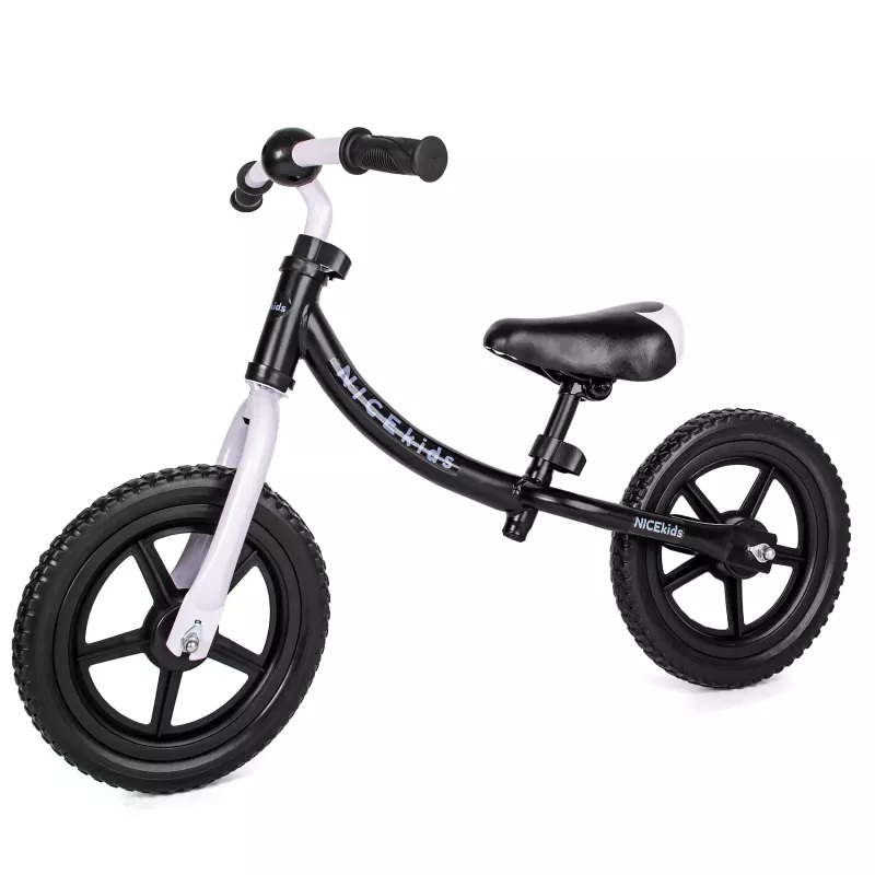 Bicicleta Fără Pedale Nice Kids 12" White Black - imagine 7