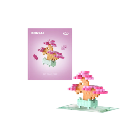 Plus-Plus Bonsai Roz - Set Constructie Creativ - imagine 7