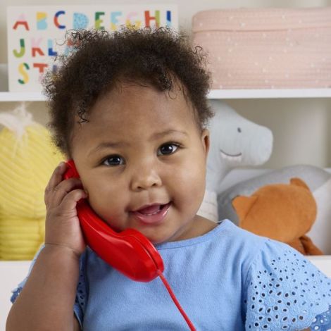 Telefon Fisher Price Rosu, Jucarie pentru Mers - imagine 4