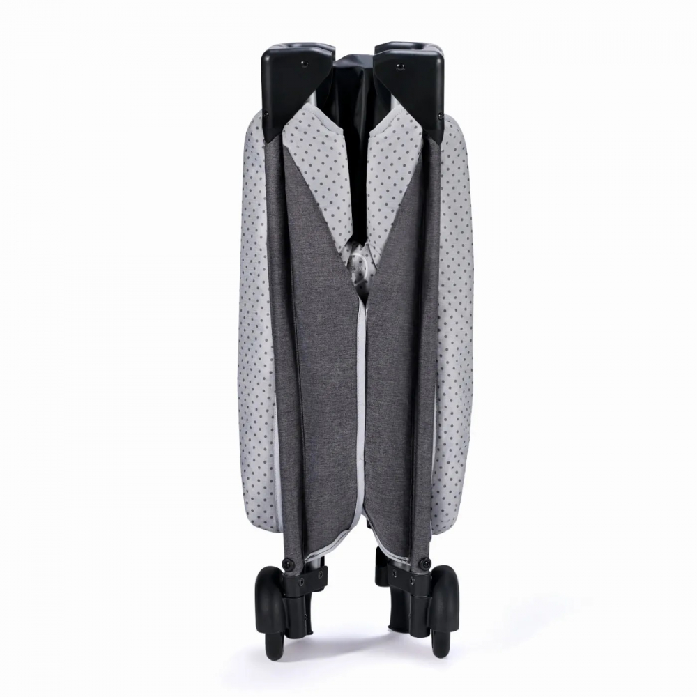 Patut pliabil Kinderkraft, 2 nivele, Grey - imagine 7