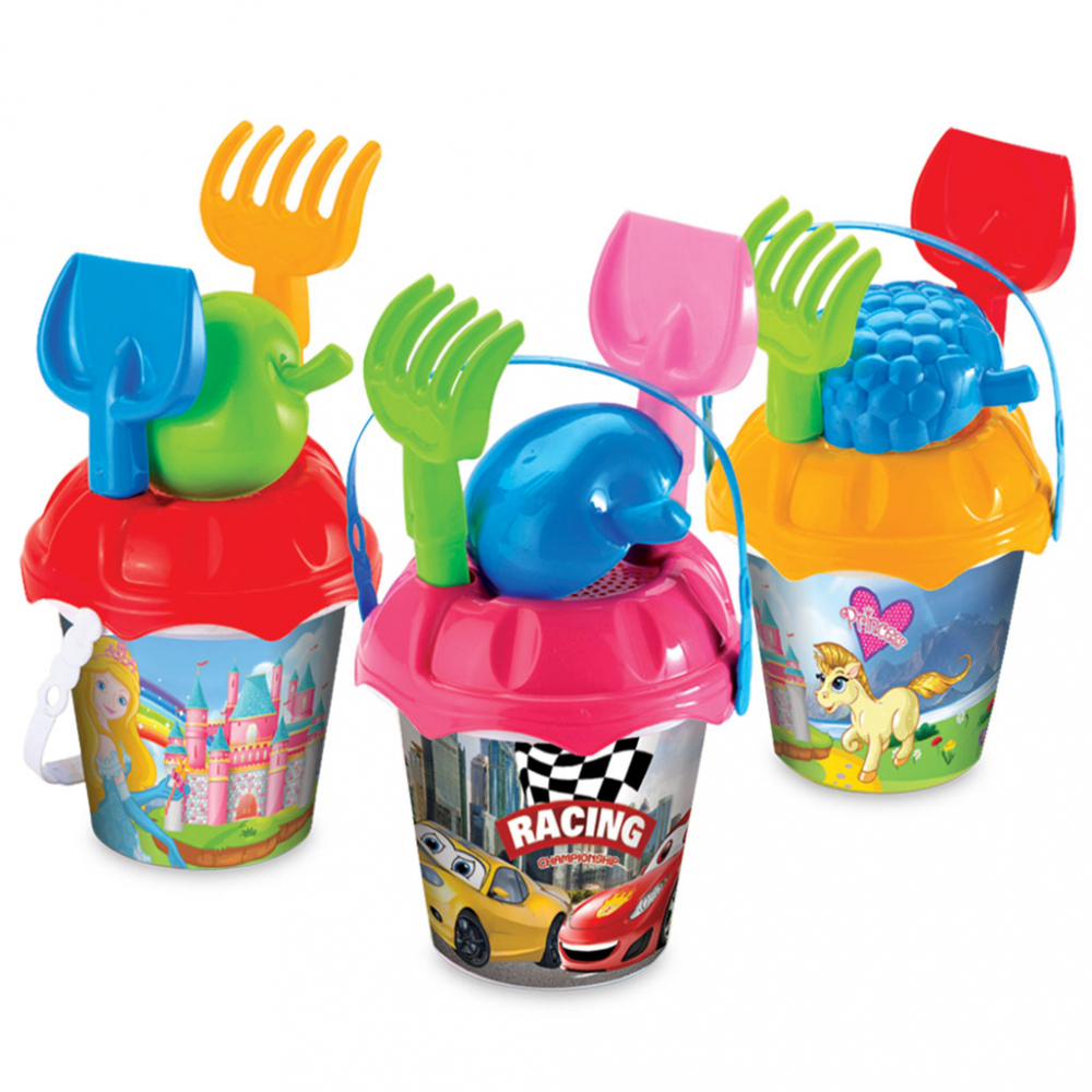 Set nisip Racing Dede, 5 piese