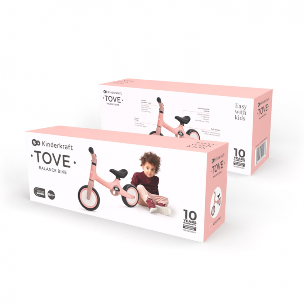 Kinderkraft Tove Roz - Bicicletă Echilibru Ușoară - imagine 6