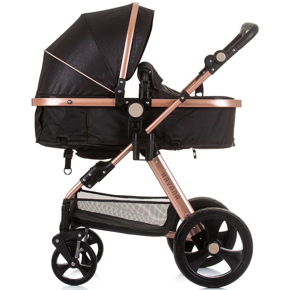 Carucior Chipolino Havana 2 in 1 Obsidian Gold - imagine 10
