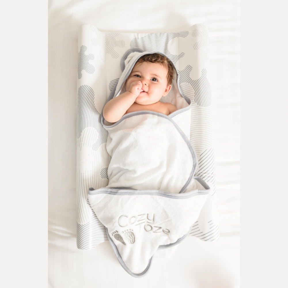 Prosop BabyDam Bambus cu Gluga CozyToze