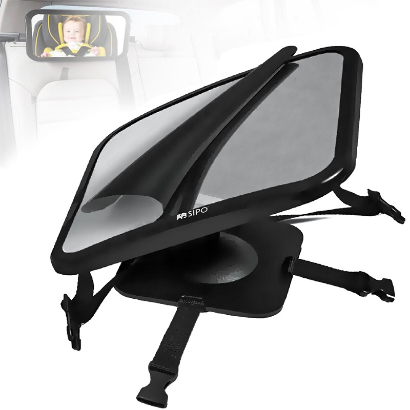 Oglinda Auto Sipo 360°, Supraveghere Bebe, Negru - imagine 8