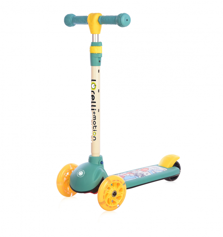 Trotineta Lorelli Tamtam Crazy Green cu LED - imagine 4