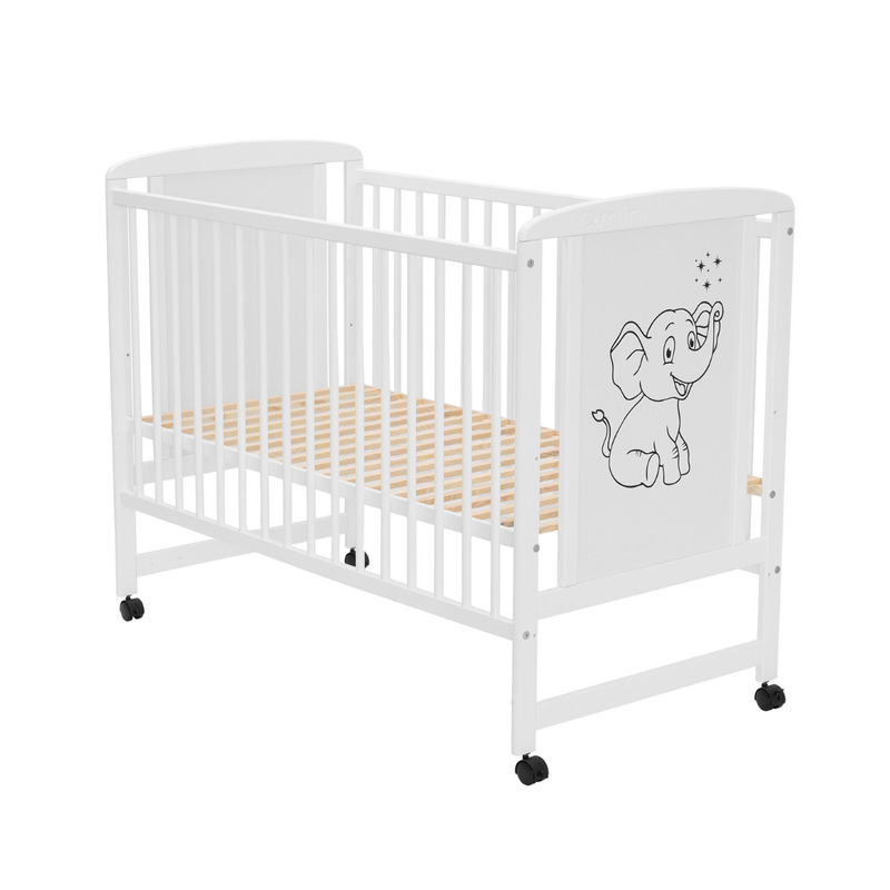 Patut Qmini Timmi Alb, 120x60 cm, Lemn Masiv - imagine 3