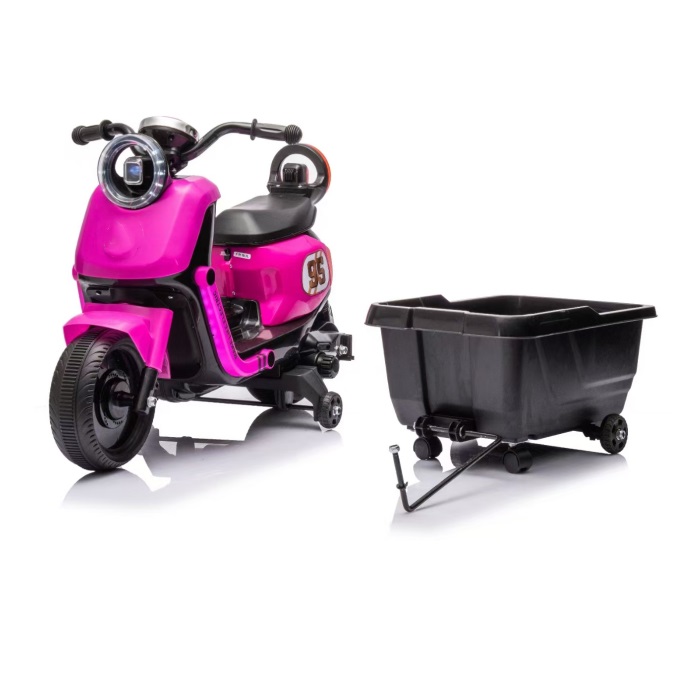 Motocicleta Electrica Nichiduta cu Remorca pentru Copii - imagine 2
