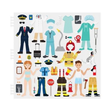 Abtibilduri 3D Meserii Melissa & Doug - imagine 3