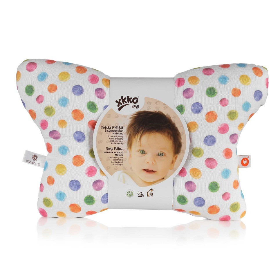 Pernă Anti-Plagio XKKO Polka Dots, Suport Cap