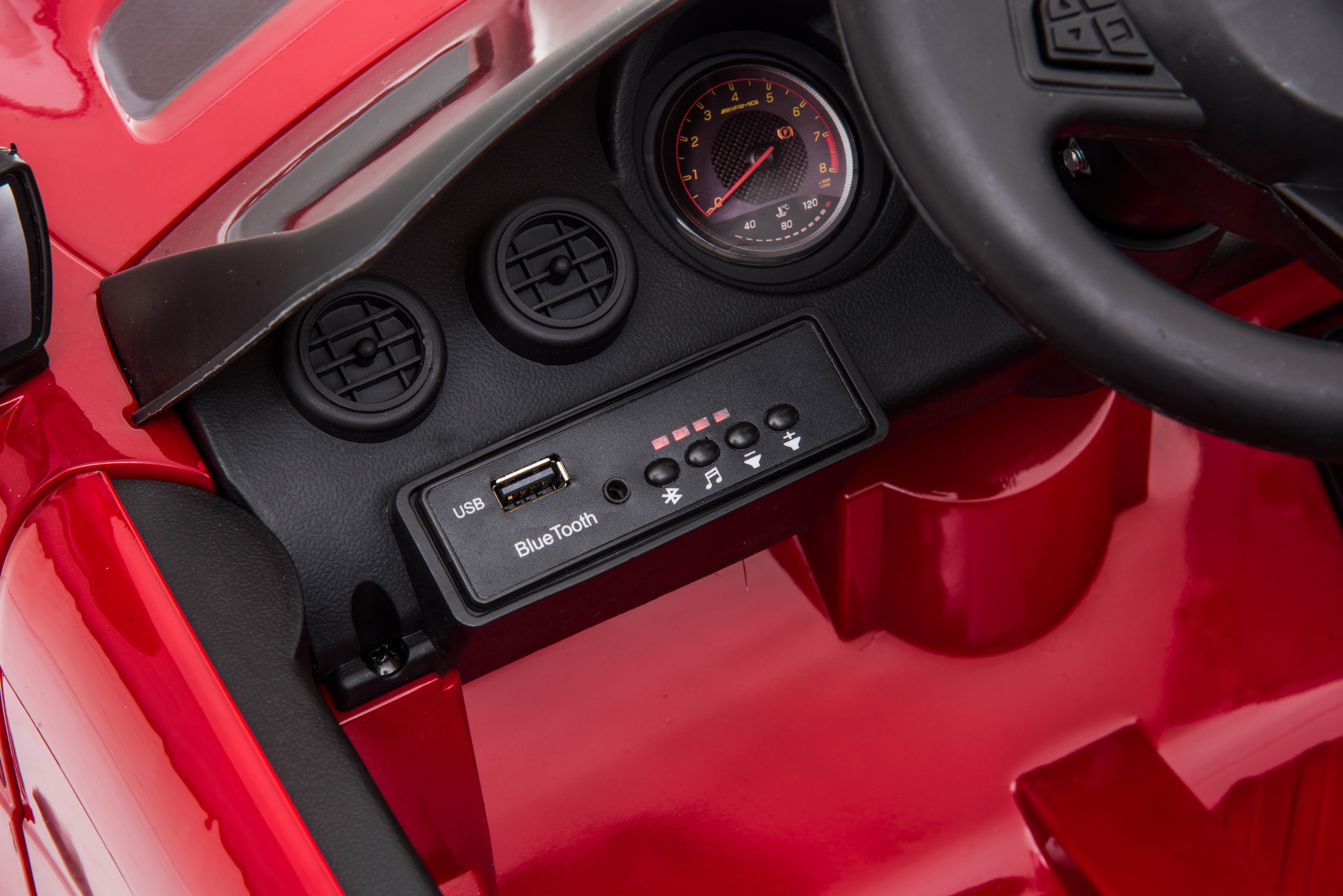 Masinuta Electrica Mercedes GTR-S 12V Visiniu - imagine 6