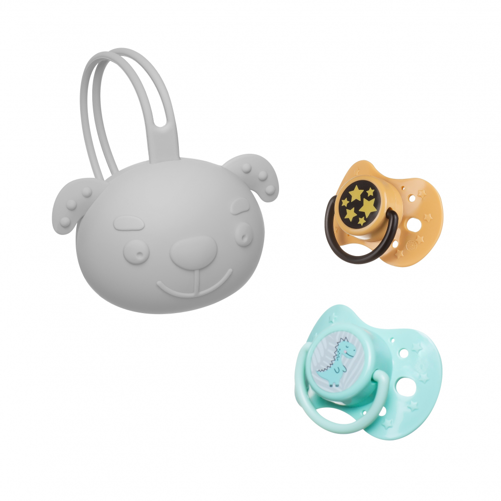 Akuku Cutie Suzetă Catelus cu Agățătoare BPA-Free - imagine 7