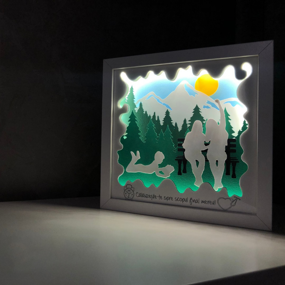 Tablou Luminos Prietene 006 Noorhandmadeatelier