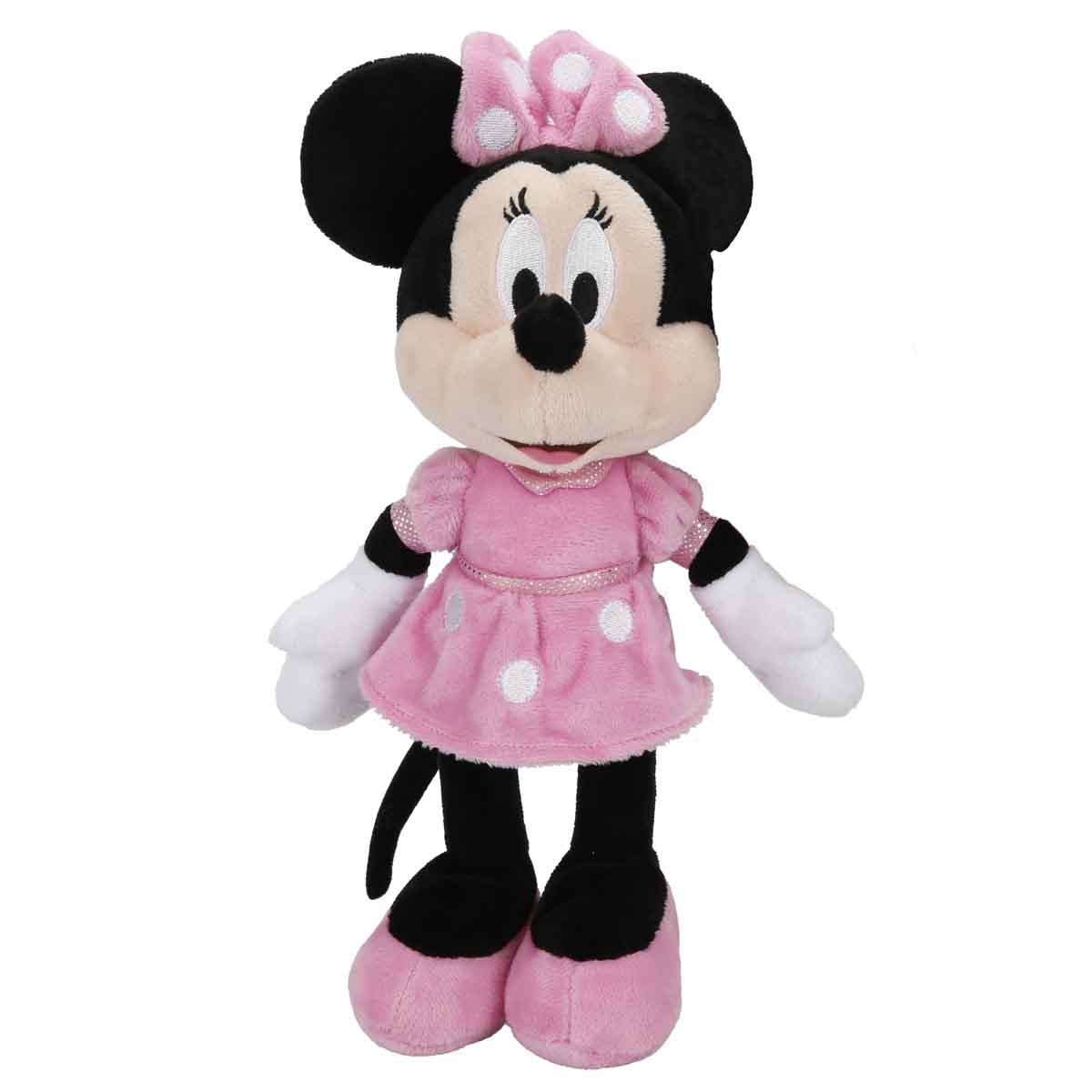 Jucărie Plus Disney Minnie Mouse, 30 cm, Rochiță Roz
