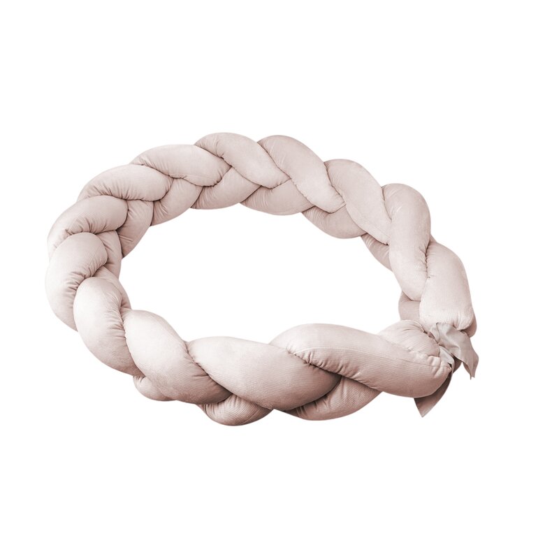 Protectie Patut Miminu Impletit | Siguranta, Beige Pink