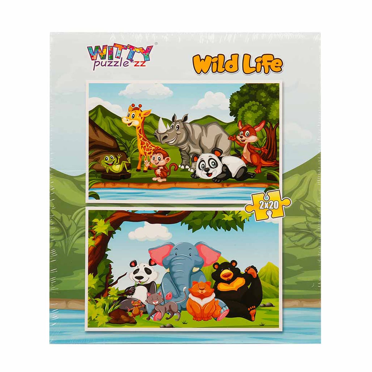 Puzzle Witty Puzzlezz Viata in padure, 2x20 piese