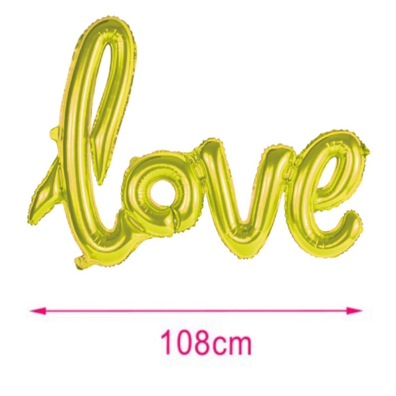 Balon Folie PartyGo Love 108cm Auriu