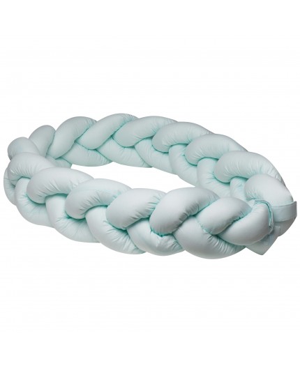 Bumper Patut Impletit Bumbac Mint Pj baby - imagine 5