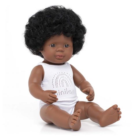 Păpușă Educativă Miniland 38 cm Fetiță Afro