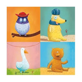 Creează Animale Djeco - Set Colaj Abțibilduri Educativ - imagine 2