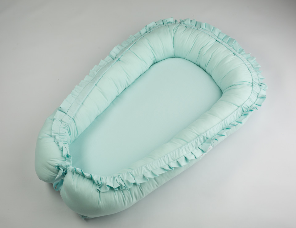 Babynest Mint Ruffle Maradalia | Confort Sigur - imagine 3