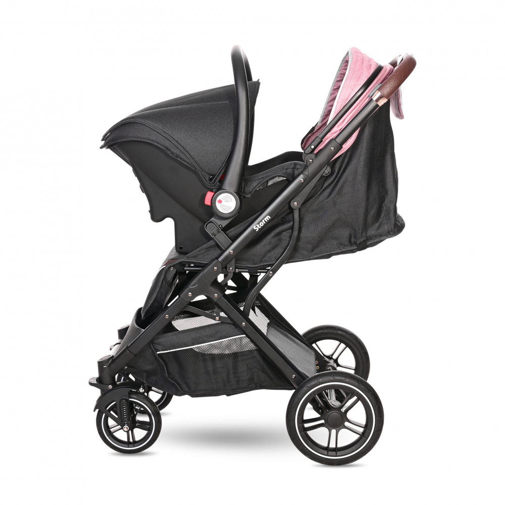 Carucior Lorelli Storm Rose Quartz, pana la 22kg - imagine 3