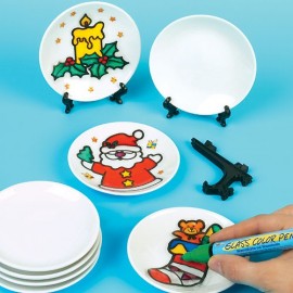 Set Farfurioare Ceramica Baker Ross de Decorat - imagine 3