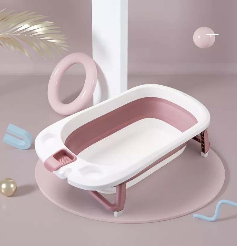 Cadita Pliabila Little Mom Pink cu Senzor - imagine 2