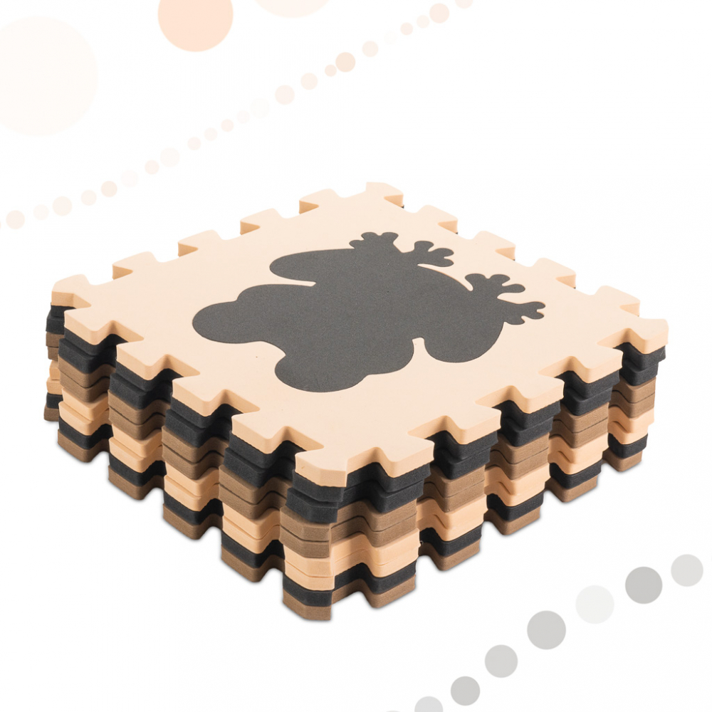 Covoras Puzzle Ikonka 9 piese | Joc Educativ Sigur - imagine 3