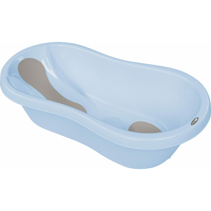 Cădiță baie bebe FreeON cu dop și reductor Blue - imagine 5