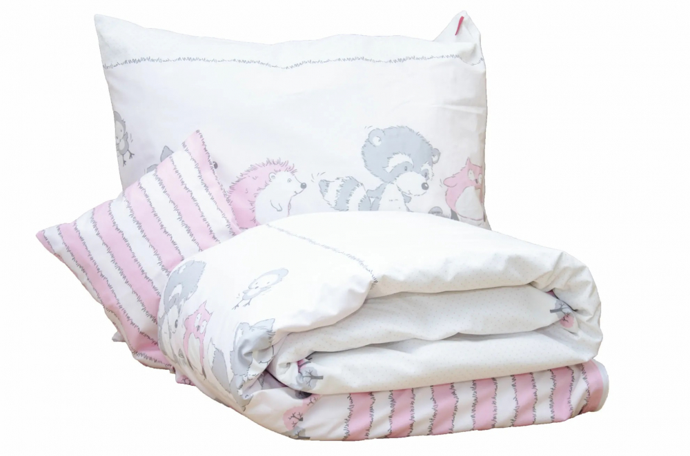 Lenjerie pat Odette Pink Kids Decor 100x135 cm - imagine 5