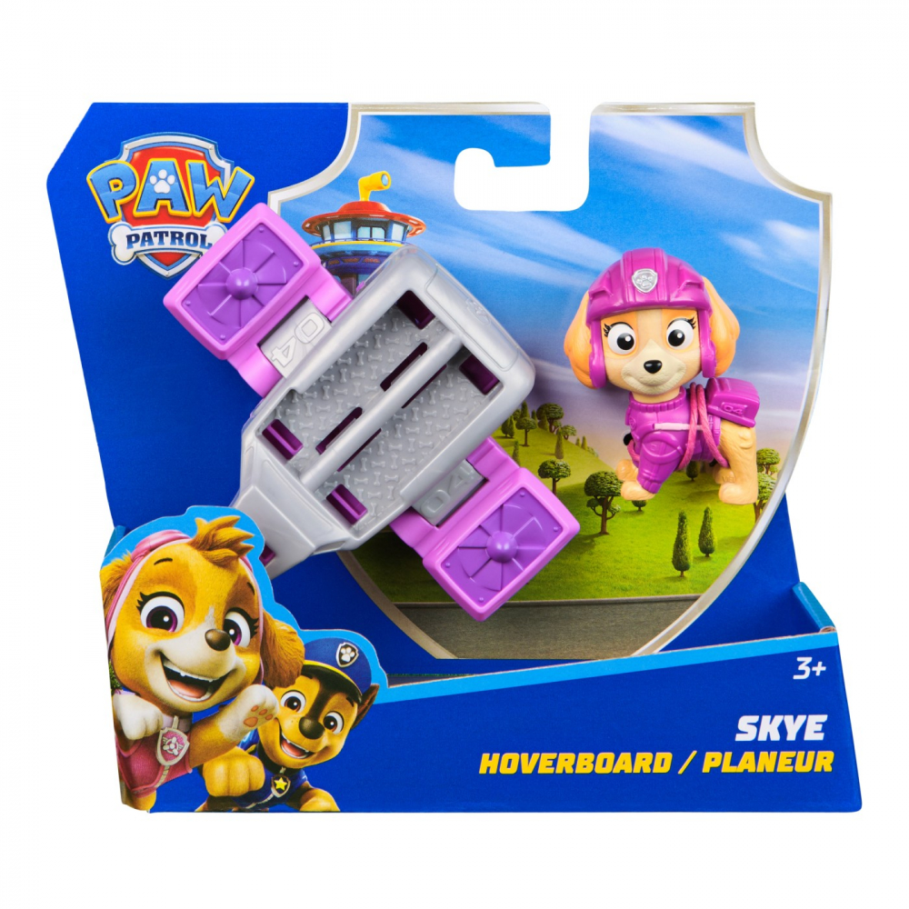 Set Patrula Cățelușilor: Skye 5 cm & Hoverboard Spin Master