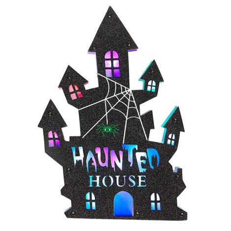 Decor Halloween Casa Bantuita cu LED - Widmann