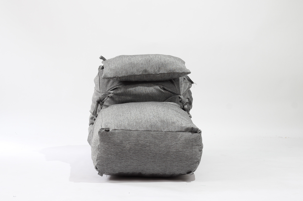 Fotoliu Pufrelax Yoga Memory Moon Grey - imagine 2