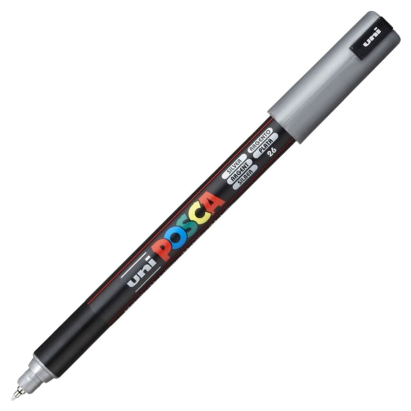 Marker UNI PC-1MR Posca Argintiu 0.7mm