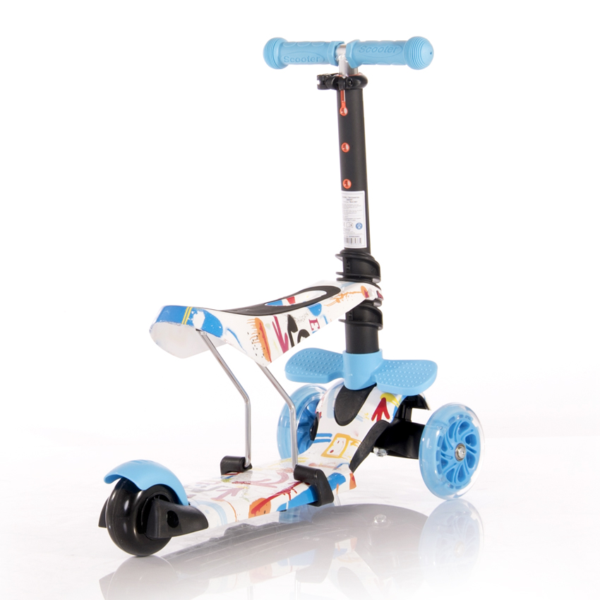 Trotineta Lorelli Smart Plus 3 Roti LED + Maner Parental - imagine 2