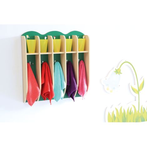 Cuier Baie Verde Moje Bambino cu 5 Căști - imagine 2