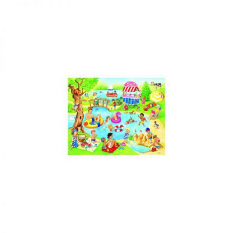 Puzzle Distracție la Lac, Ravensburger, 2x24 piese - imagine 3