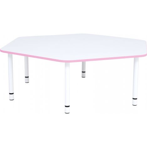 Blat Masă Alb Hexagonal Quadro Moje Bambino - imagine 2