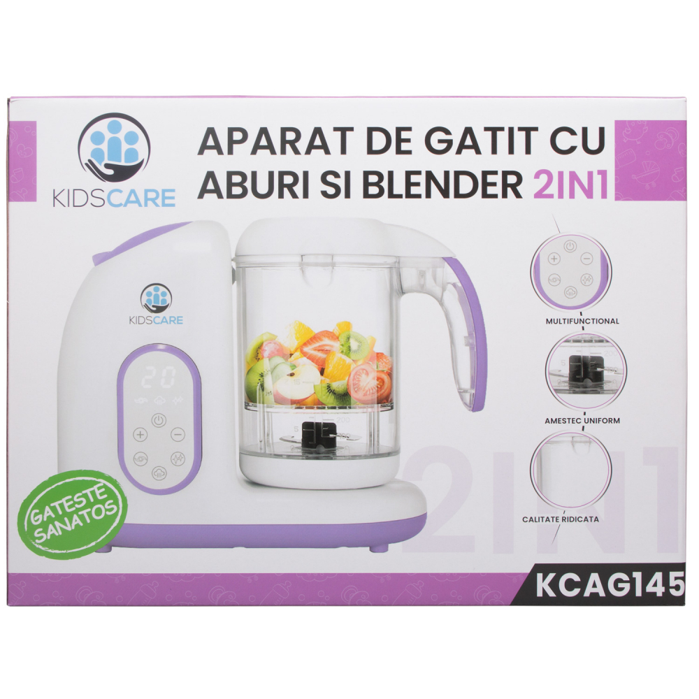 Kidscare Aparat Gătit Aburi & Blender 2în1 - imagine 4