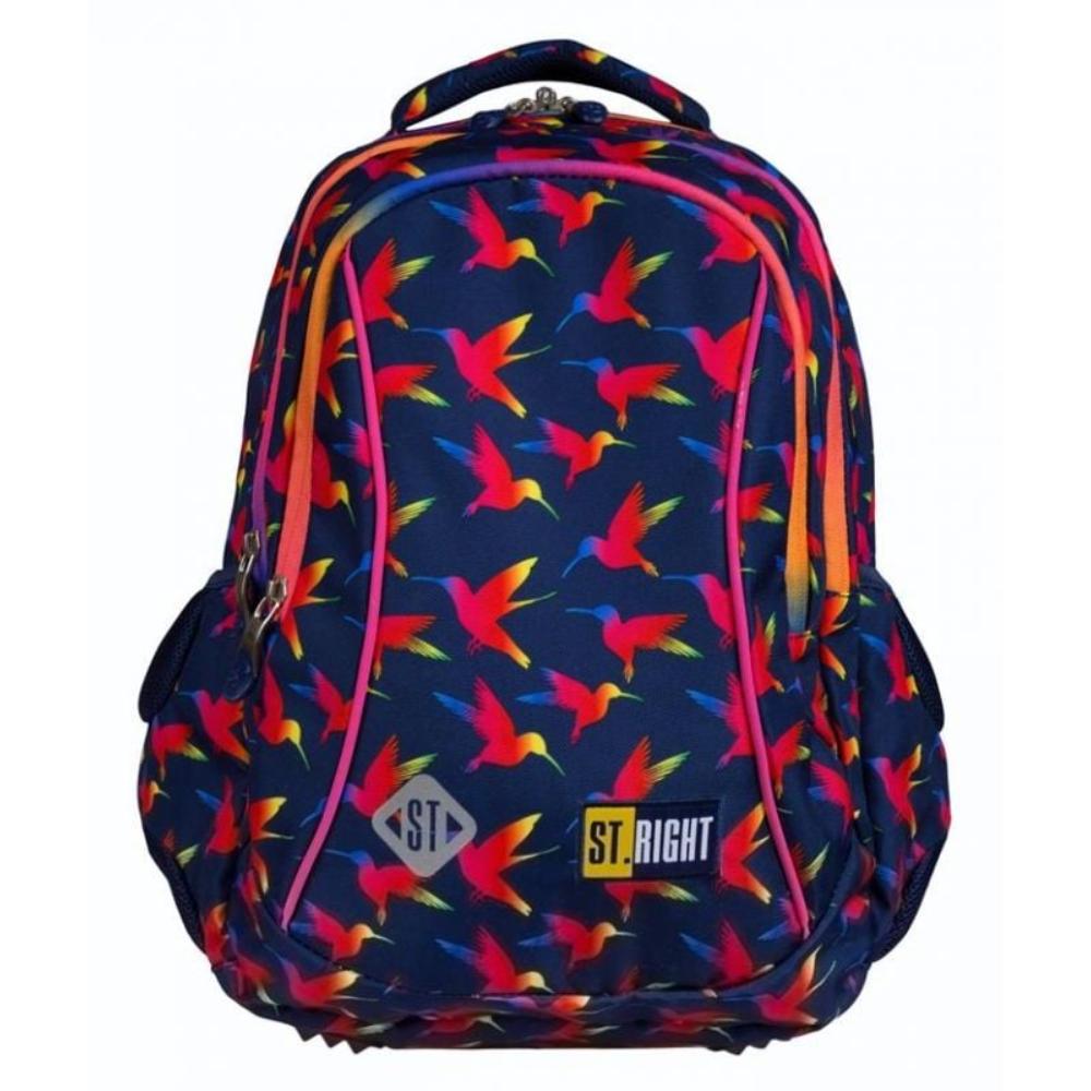 Ghiozdan St Majewski Rainbow Birds, 3 Compartimente