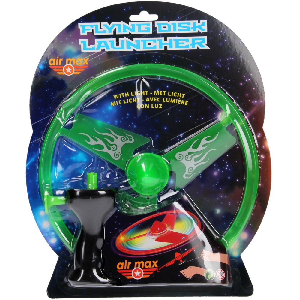 Disc Zburător Luminos Johntoy cu Lansare, 25 cm - imagine 2