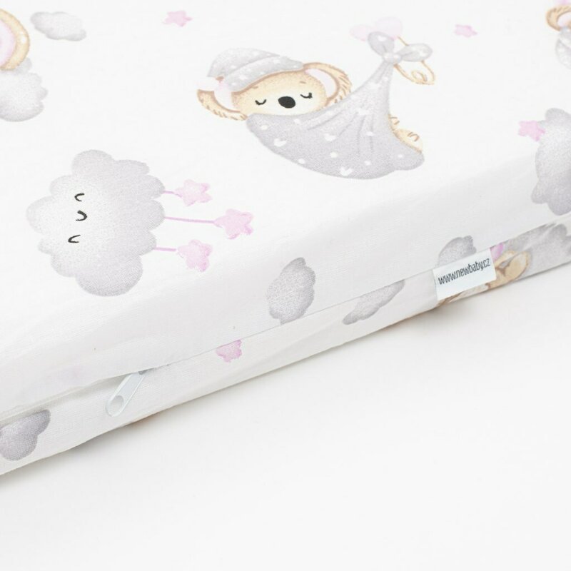 Saltea Patut New Baby Koala Pink 120x60cm - imagine 2