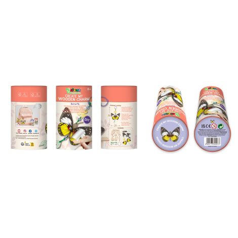 Set Creativ Breloc Fluture Lemn | Avenir - imagine 4