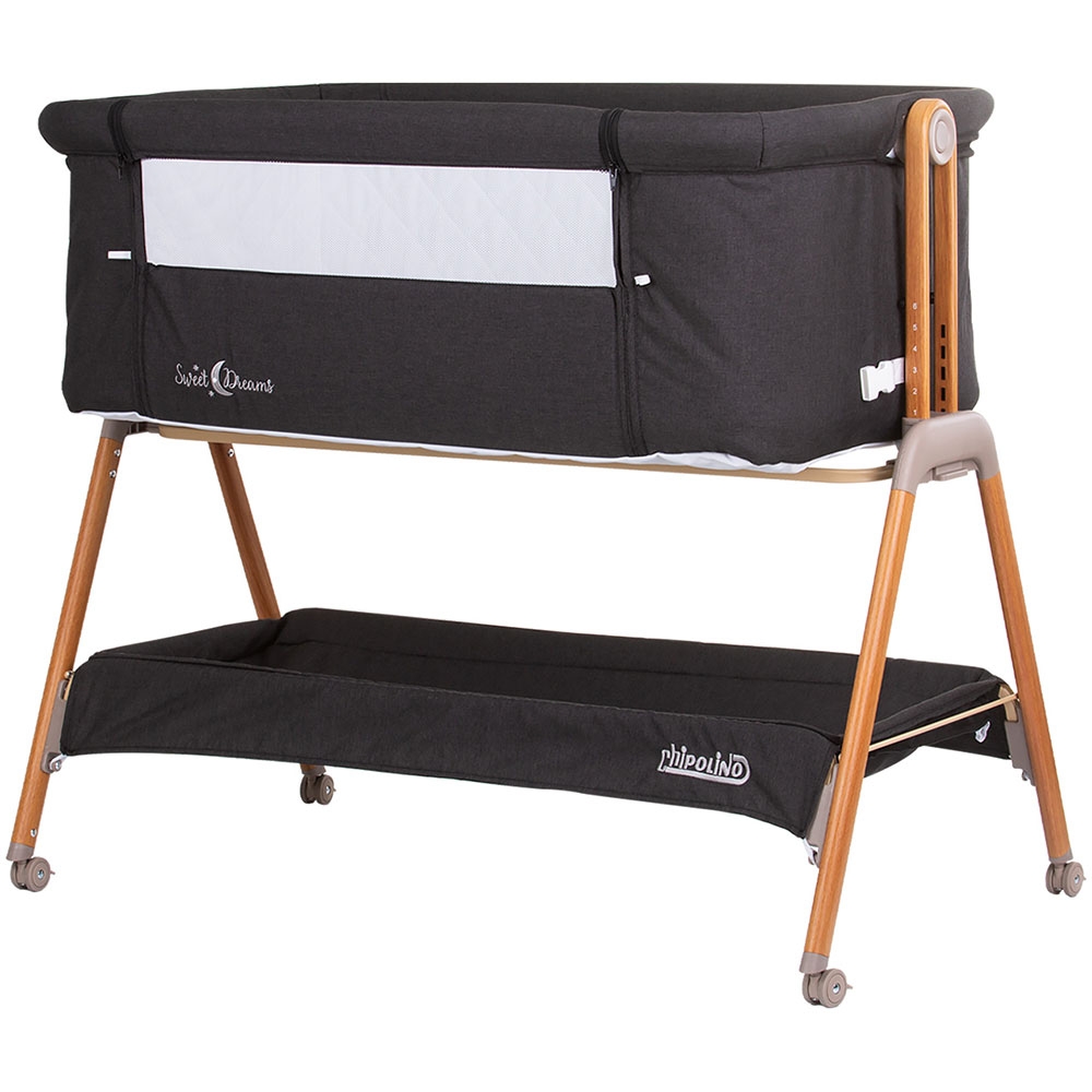 Patut Co-Sleeper Chipolino Sweet Dreams, Wood Graphite - imagine 4