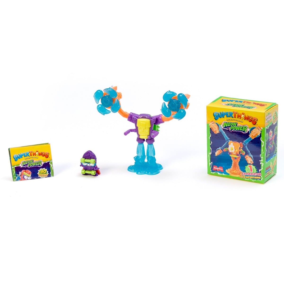SuperThings Neon Power Exoskeleton + Figurina