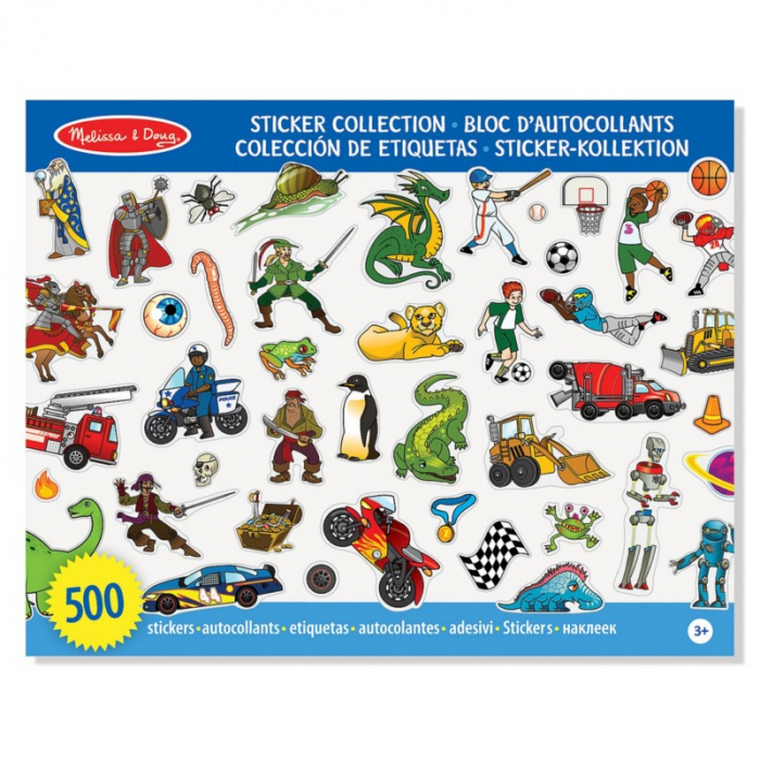 Set Abtibilduri Melissa & Doug, 500+ piese