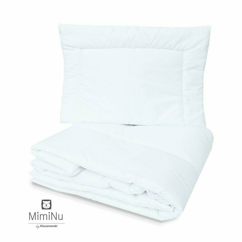 Set Lenjerie Patut MimiNu 6 Piese Bumbac Gri - imagine 5