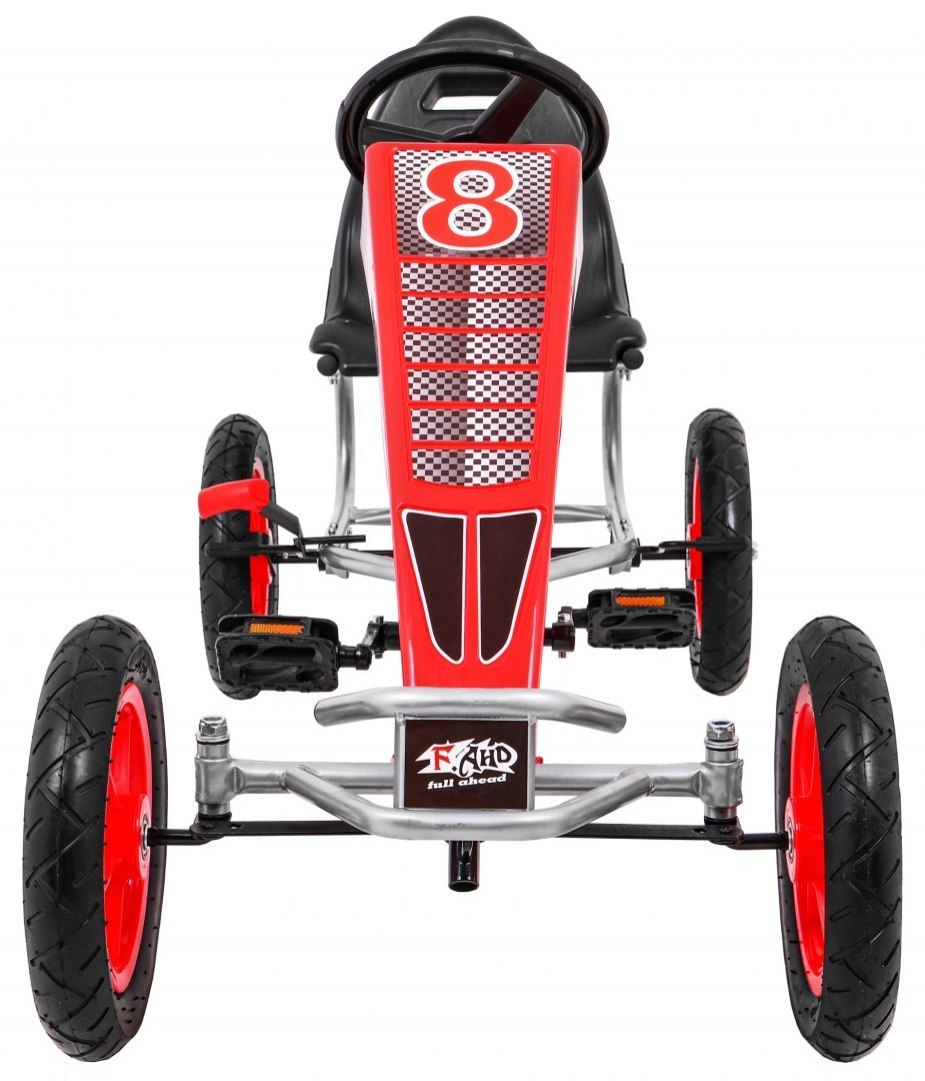 Kart cu Pedale FULL Ahead AIR Rosu | Autokids.ro - imagine 5